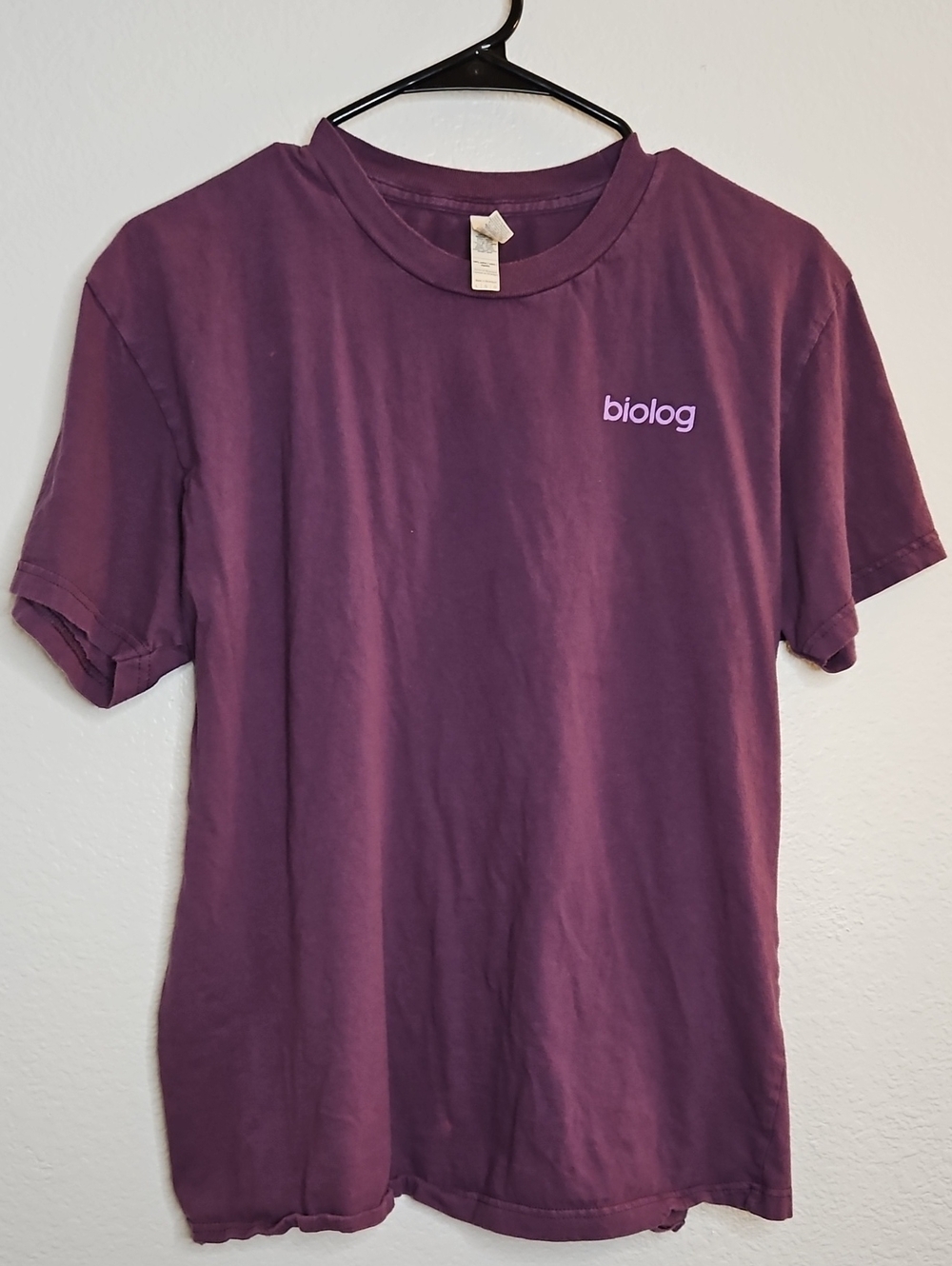 American Apparel Plum Purple 'biolog' Short Sleeve Tee